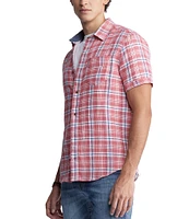 Buffalo David Bitton Sirilo Short Sleeve Checked Woven Shirt