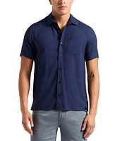 Buffalo David Bitton Sirilo Solid Short Sleeve Woven Shirt