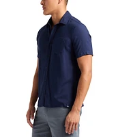 Buffalo David Bitton Sirilo Solid Short Sleeve Woven Shirt
