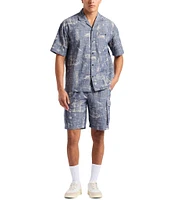 Buffalo David Bitton Sonix Printed Short Sleeve Woven Shirt