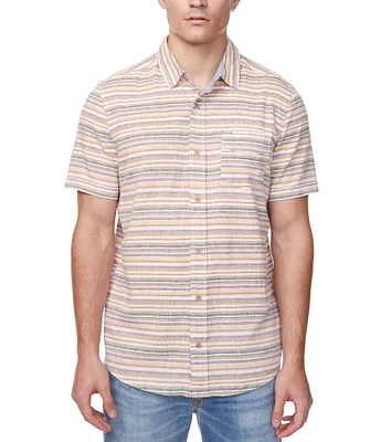 Buffalo David Bitton Sotaro Short Sleeve Striped Shirt