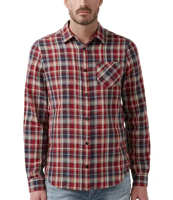 Buffalo David Bitton Surza Long Sleeve Plaid Shirt