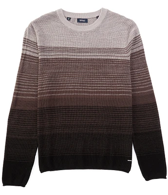 Buffalo David Bitton Waldy Long Sleeve Striped Sweater