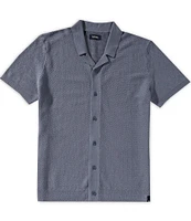 Buffalo David Bitton Wasko Men's Cable-Knit Short-Sleeve Button-Up Polo Shirt