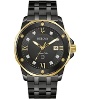 Bulova Marine Star Collection Men's Black Dial Quartz Analog Watch