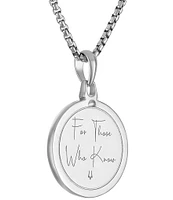 Bulova Men's Black Diamond Sterling Silver North Star Long Pendant Necklace