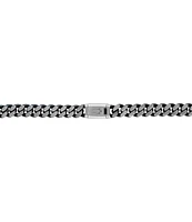 Bulova Men's Blue Tone Stainless Steel Chain Necklace