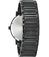 Bulova Men's Futuro Analog Modern Black Stainless Steel Bracelet Watch