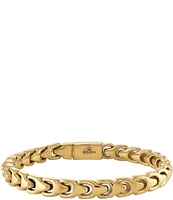 Bulova Men's Gold Tone Stainless Steel Chain Line Bracelet