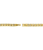 Bulova Men's Gold Tone Stainless Steel Chain Line Bracelet