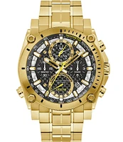 Bulova Men's Precisionist Icon Chronograph Gold Stainless Steel Bracelet Watch