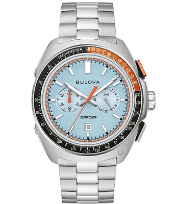 Bulova Men's Racing Chronograph Stainless Steel Bracelet Watch