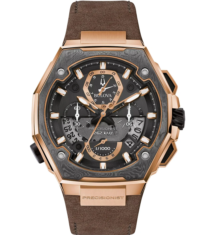 Bulova Men's Series X Special Edition Chronograph Brown Leather Strap Watch