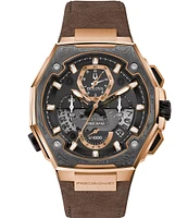 Bulova Men's Series X Special Edition Chronograph Brown Leather Strap Watch