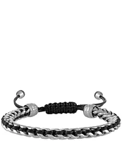 Bulova Men's Stainless Steel Chain Adjustable Bracelet