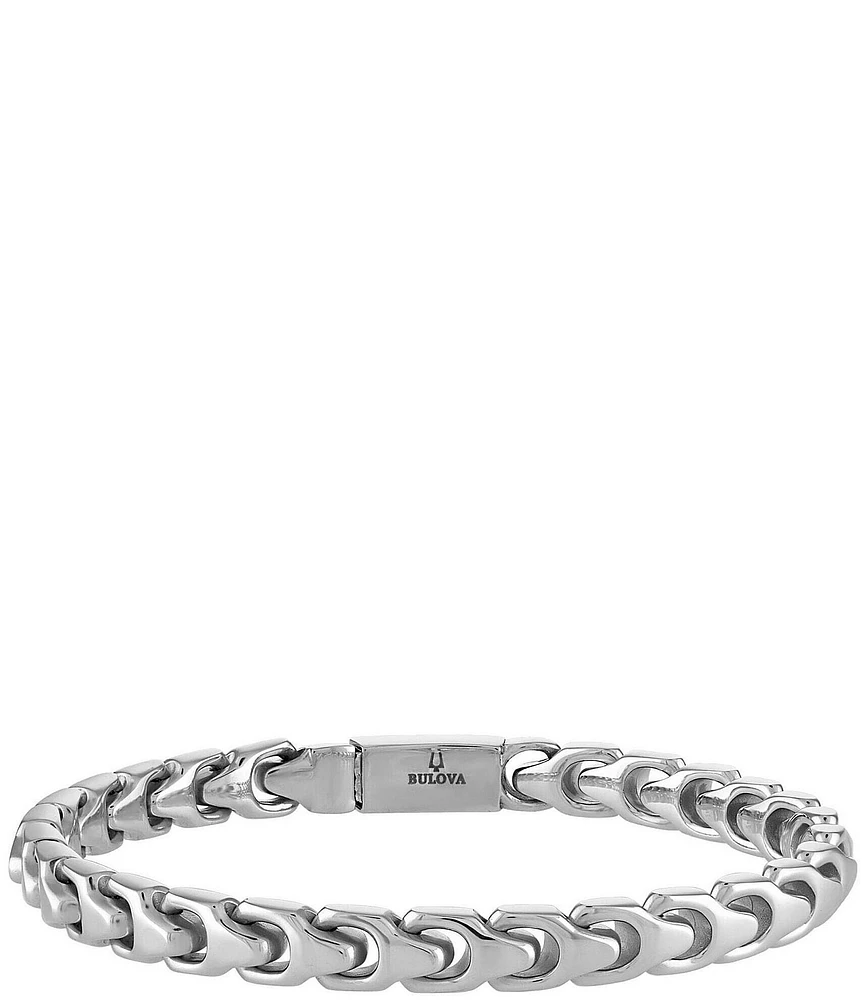 Bulova Men's Stainless Steel Chain Bracelet