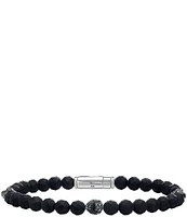 Bulova Men's Sterling Silver Beaded Line Bracelet
