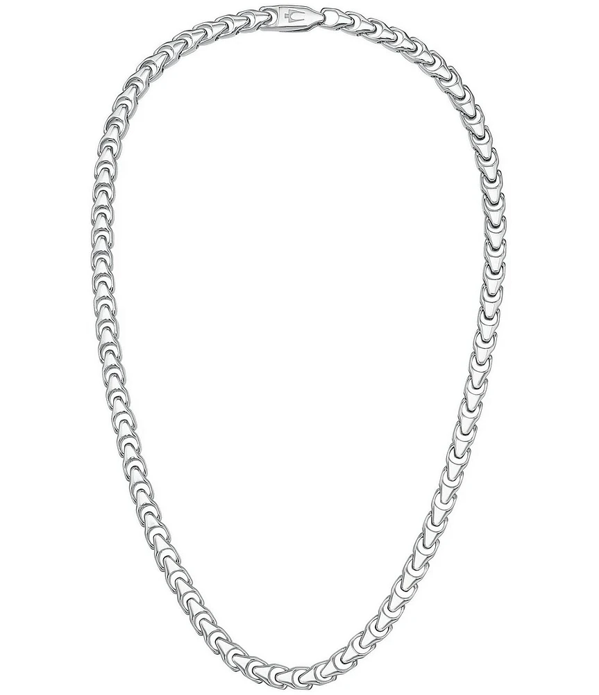 Bulova Men's Sterling Silver Chain Necklace