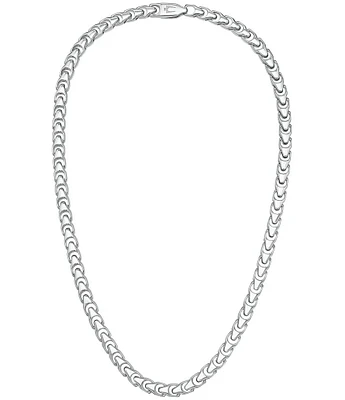 Bulova Men's Sterling Silver Chain Necklace