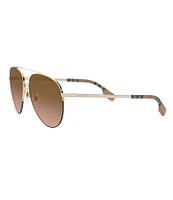 Burberry Top Bar Pilot Aviator Sunglasses