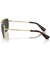 Burberry Women's BE3149 60mm Aviator Sunglasses