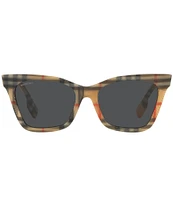 Burberry Women's BE4346 Elsa 53mm Square Check Sunglasses