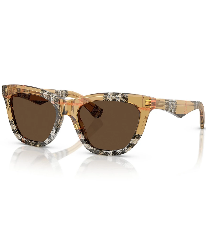 Burberry Women's BE4435 53mm Printed Cat Eye Sunglasses