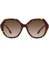 Burberry Women's Omen's 55mm Tortoise Geometric Sunglasses