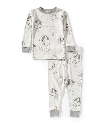 Burt's Bees Baby Boys Long Sleeve Silly Seagulls Pajama Top & Matching Pajama Pant Set