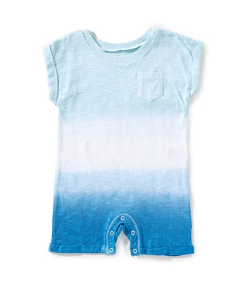 Burt's Bees Baby Boys Newborn-24 Months Sleeveless Dip-Dye Shortall