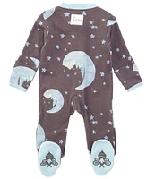 Burt's Bees Baby Boys Newborn-6 Months Long Sleeve Moonlit Forest Footed Coverall