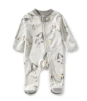 Burt's Bees Baby Boys Long Sleeves Silly Seagulls Sleep & Play Footie