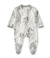 Burt's Bees Baby Boys Long Sleeves Silly Seagulls Sleep & Play Footie