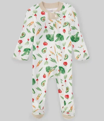 Burt's Bees Baby Boys Newborn-9 Months Veggie Time Sleep & Play Footie Sleeper