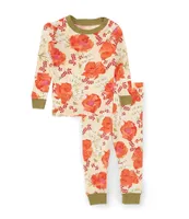 Burt's Bees Baby Girls 12-24 Months Blooming Fields Tee & Pajama Pants Set