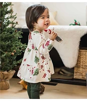 Burt's Bees Baby Girls 6-24 Months Winter Berries Long-Sleeve Tunic Top & Solid Leggings Set