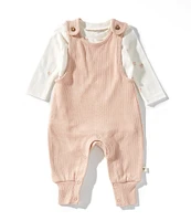 Burt's Bees Baby Girls Ditsy Floral Jumpsuit & Bodysuit Set