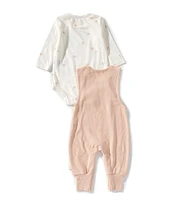 Burt's Bees Baby Girls Ditsy Floral Jumpsuit & Bodysuit Set