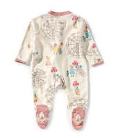 Burt's Bees Baby Girls Long Sleeves Fall Carnival Sleep & Play Footie
