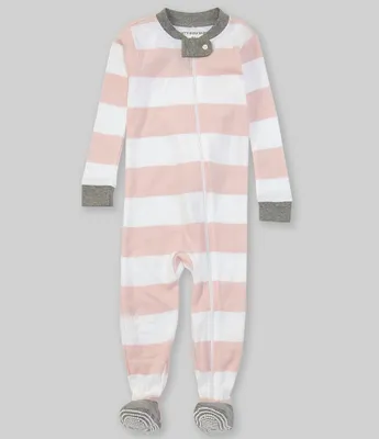 Burt's Bees Baby Newborn-24 Months Long-Sleeve Stripe Sleep & Play Snug-Fit Footed Pajamas