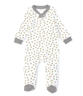 Burt's Bees Baby Newborn-9 Months Long-Sleeve Honey Bee Sleep & Play Footie Coverall