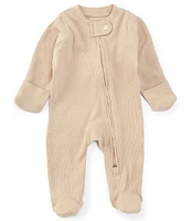 Burt's Bees Baby Newborn-9 Months Long-Sleeve Solid Footed Coverall