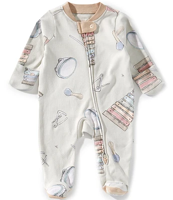Burt's Bees Baby Long Sleeves Making Music Sleep & Play Footie