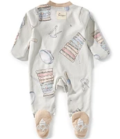 Burt's Bees Baby Long Sleeves Making Music Sleep & Play Footie