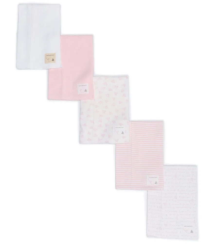 Burt's Bees Baby Variety 5-Pack Burp Cloths