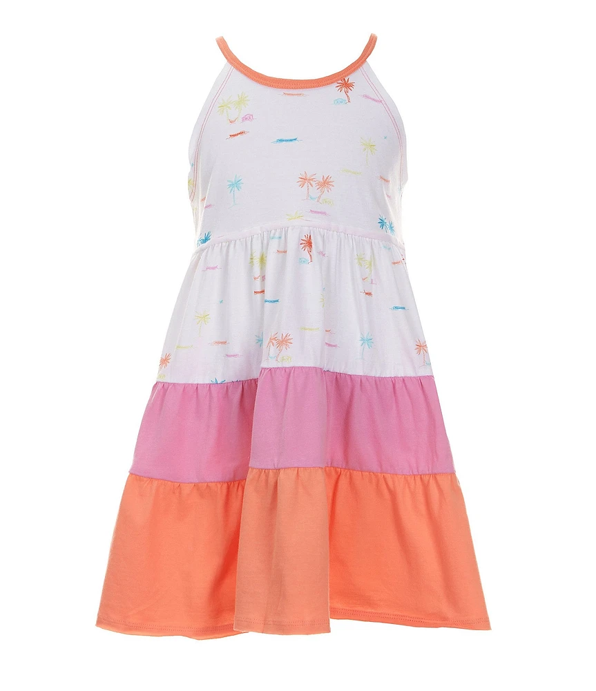 Burt's Bees Little Girls 2T-5T Sleeveless Beach Shack Fit-And-Flare Dress