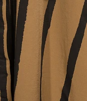 Buru Donna A-Line Striped Day Midi Dress