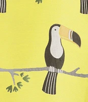 Buru Le V Mod Toucan Print V-Neckline Sleeveless Coordinating Top