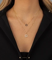 By Adina Eden Solid Star Of David Short Pendant Necklace