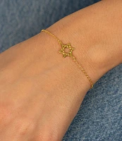 By Adina Eden Solid Star Of David Line Bracelet